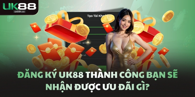 Đăng ký UK88 thành công bạn sẽ nhận được ưu đãi gì?